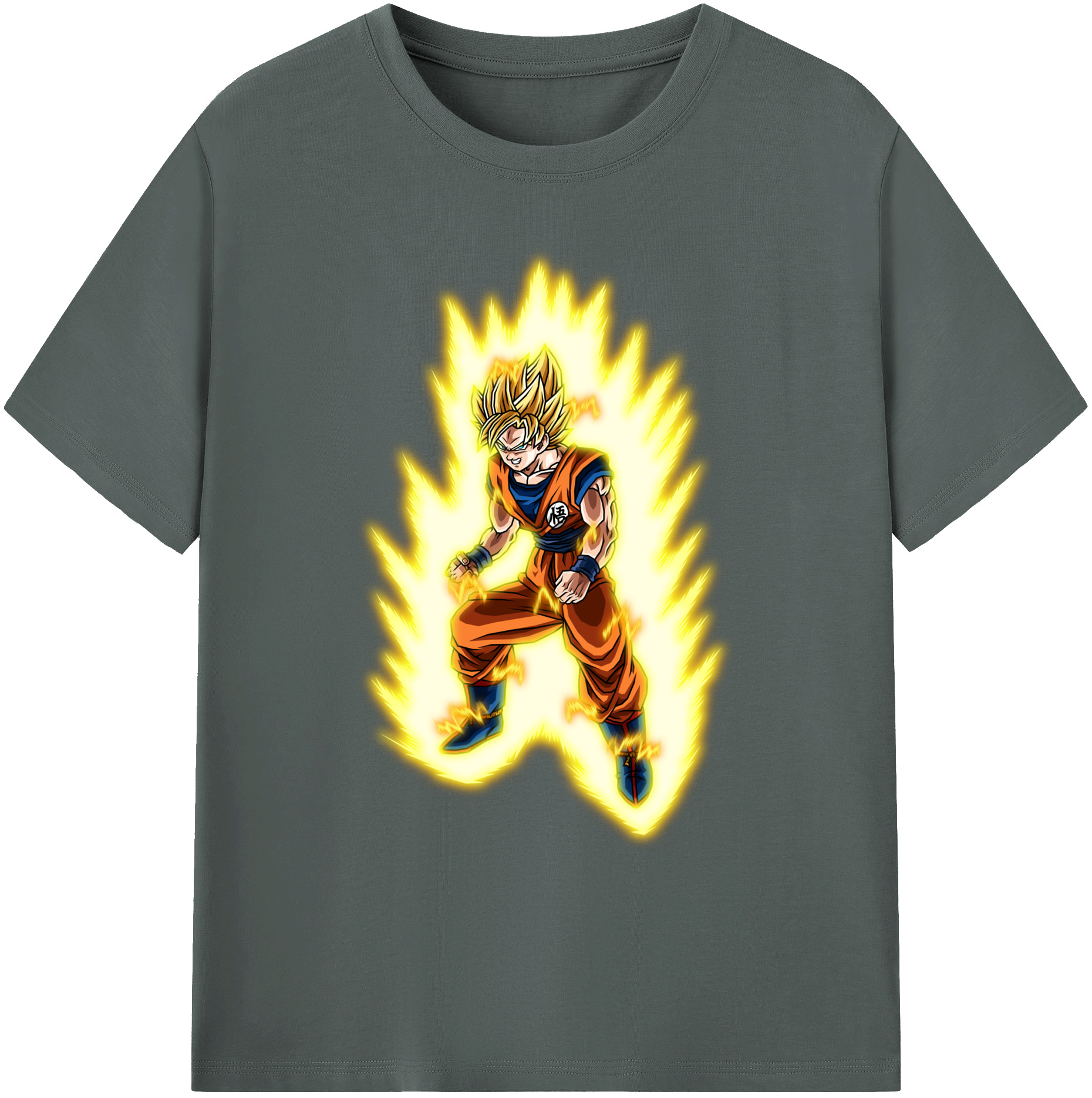 （画像用） ドラゴンボール 孫悟空（そん ごくう）Son Goku カカロット DRAGON BALL Kakarotto 綿100％ メンズ半袖Tシャツ｜肌触りやわらか＆通気性